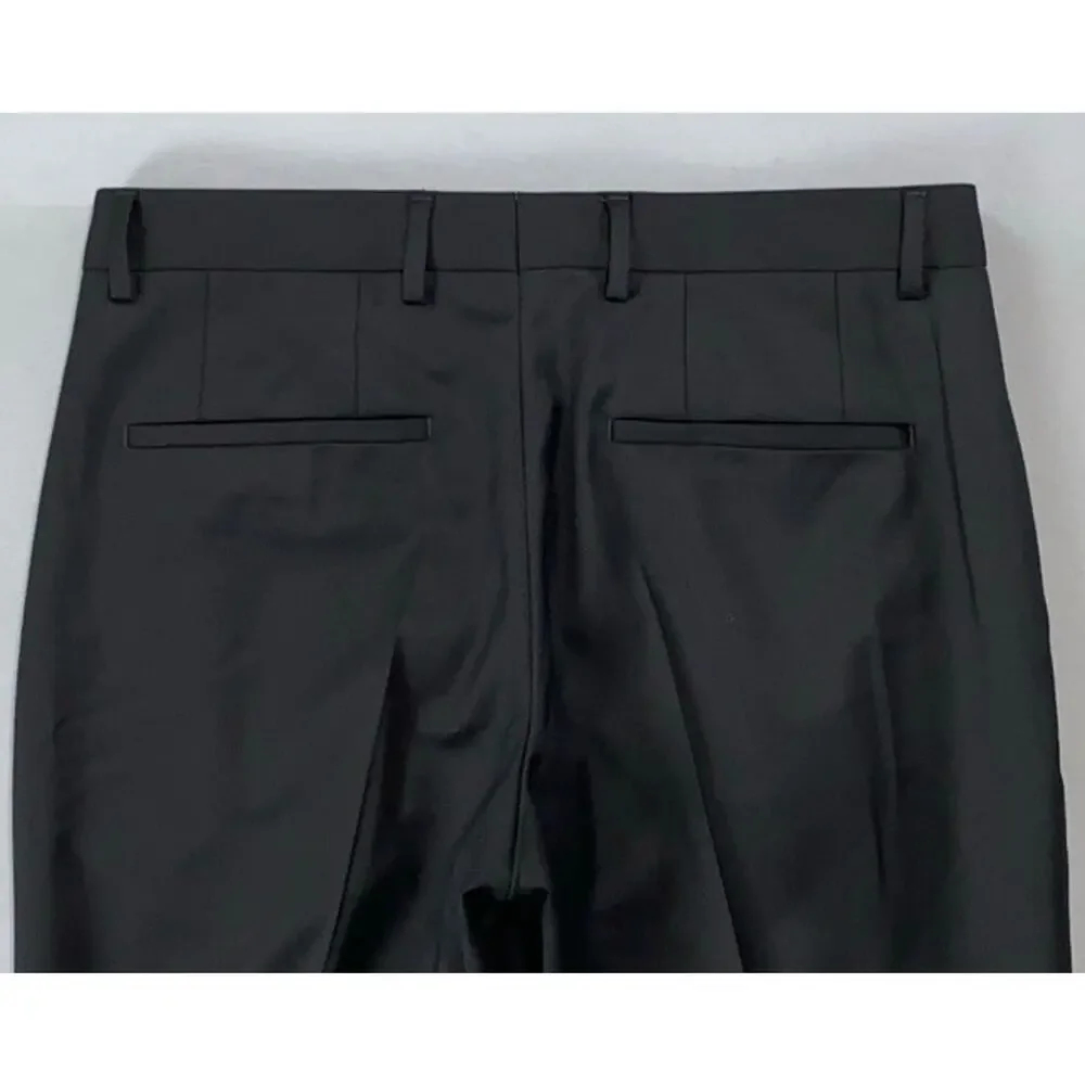 Hugo Boss H-Genius-MM-214 Flat Front Wool Dress Pants, Slacks. Black, 30X27. EUC